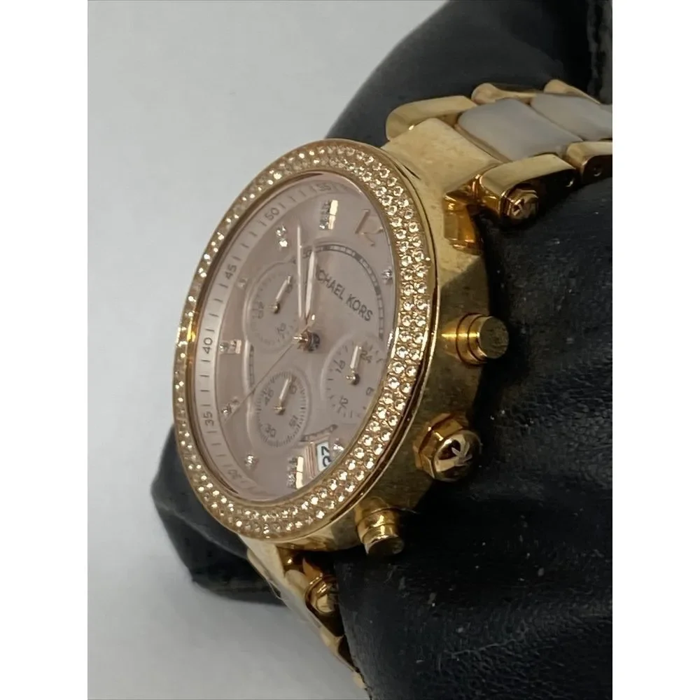 Michael Kors Parker MK5896 Womens Stainless Steel Analog Dial Quartz Watch XWO3